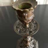 19th century bronze candle holder