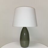 Enamelled stoneware table lamp, 1960