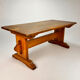 Mid Century Oak Monastery Table, 1960s
