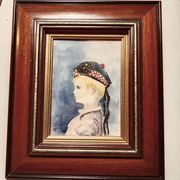 Portrait of a Scottish Child 1932 Frame