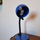 Brilliant German desk lamp — vintage style, electric blue