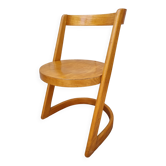 Chaise Halfa par Baumann, design sculptural en bois cintré, années 1970