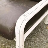 Leather armchair Gae Aulenti knoll edition 1974