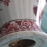 Vintage red holland ceramic lamp