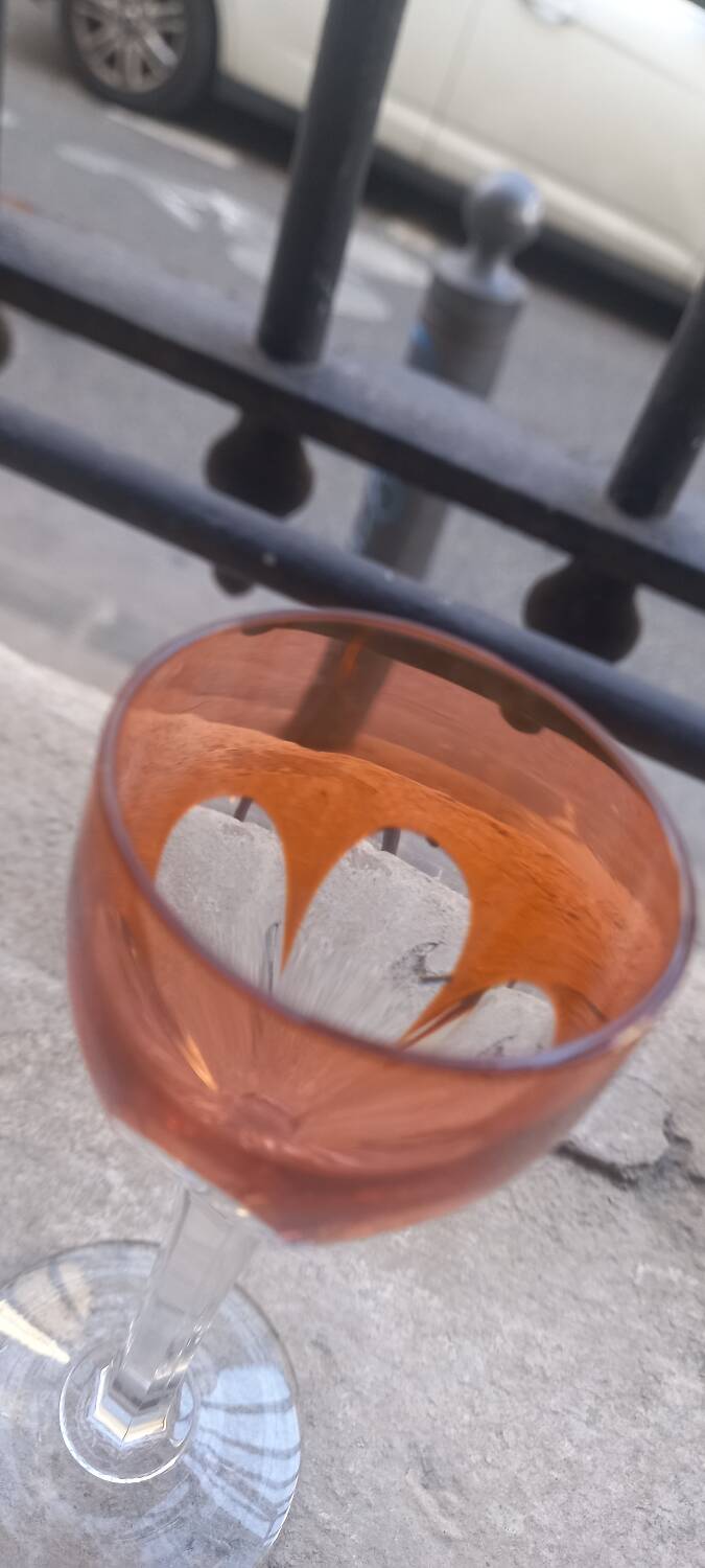 Baccarat Genova Amber Crystal Liqueur or Vodka Glass