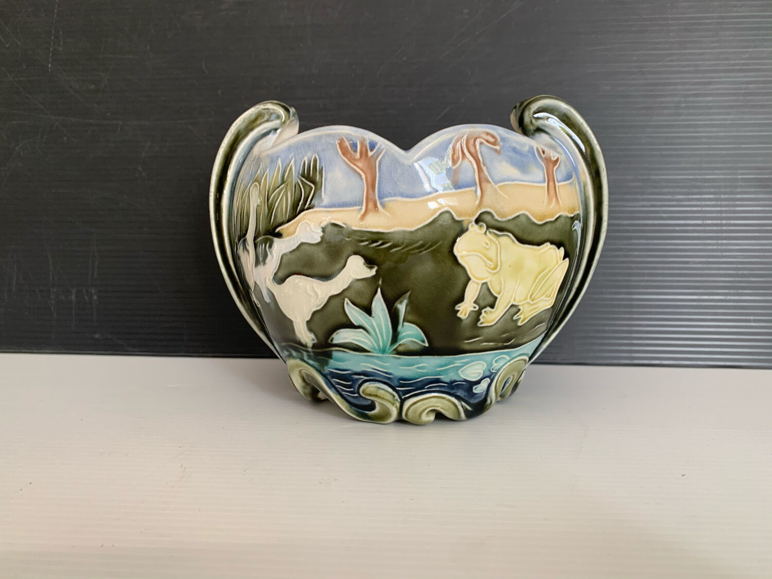 Fives Lille porcelain planter