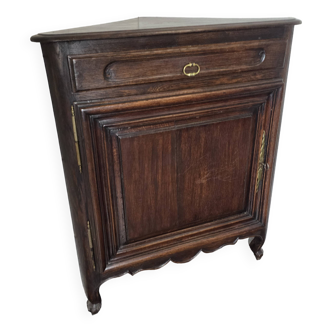 Oak corner cupboard