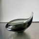 Sculptural Asymmetrical Holmegaard bowl by Per Lutken   Denmark  signed 1957