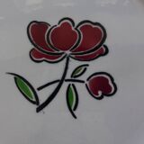 6 assiettes plates vintage de Badonviller 200825