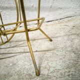 Guitar magazine rack in gold metal