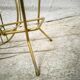 Guitar magazine rack in gold metal