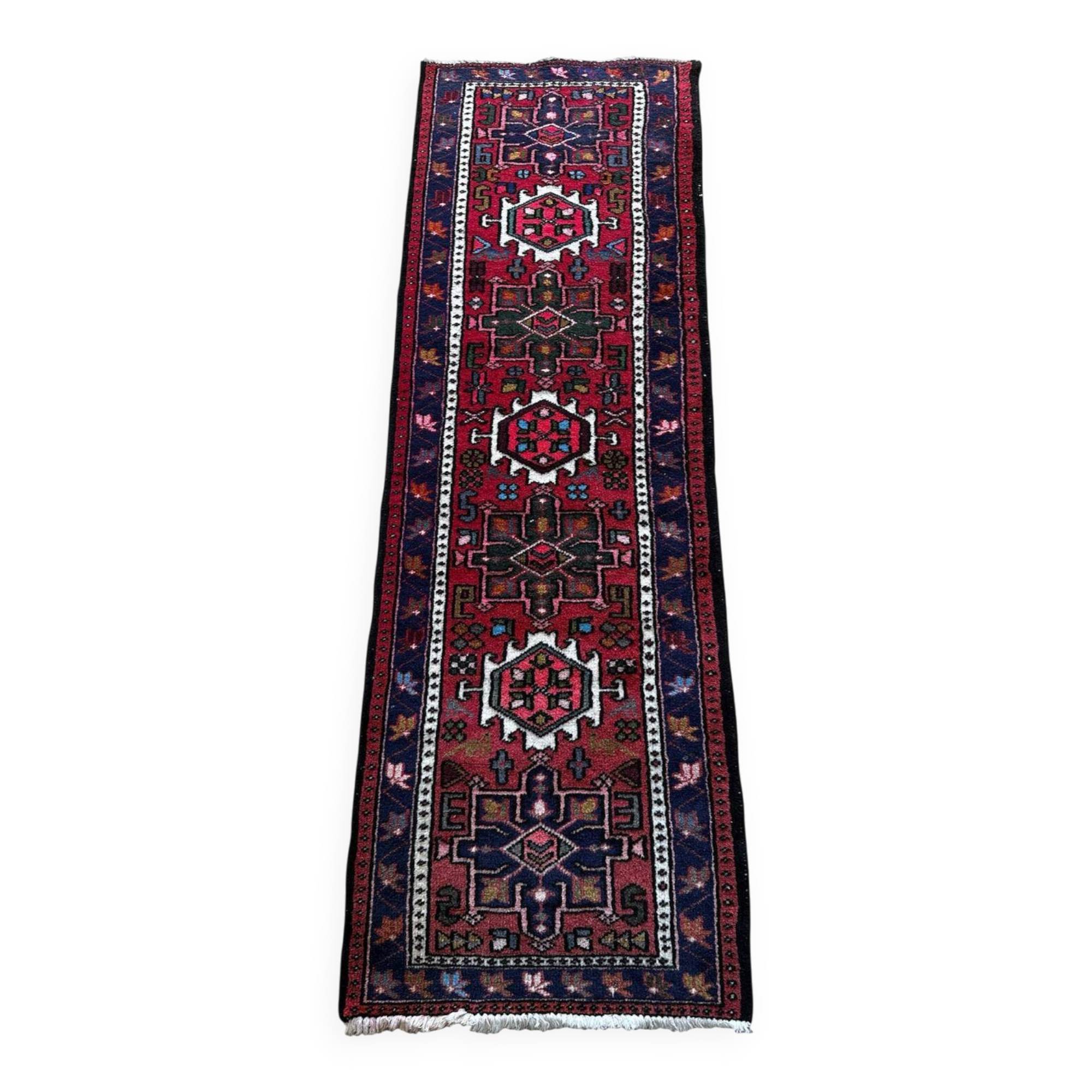 Handmade Persian rug 200cm x 65cm