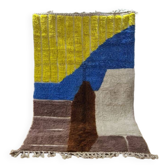 Handmade wool Berber rug 250x150 cm