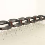 Set of six Oxford chairs by Martin Grierson for Arflex, 1963