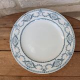 Ancienne assiette E. Bourgeois Faiences Porcelaines Cristaux