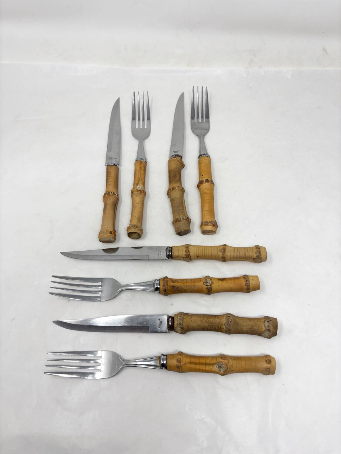 Bamboo Cutlery Set for 4 People