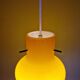 Vintage suspension in yellow opaline, Italy, 1960-70.