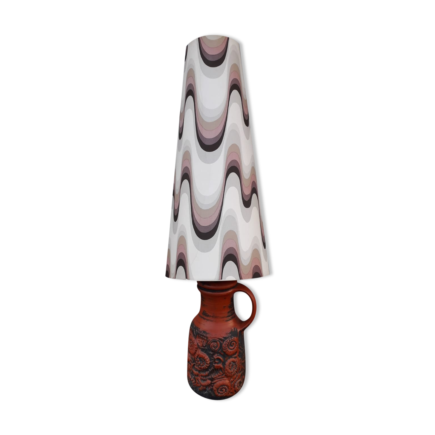 Ceramic floor lamp from the 70 made by Carstens (Germany)