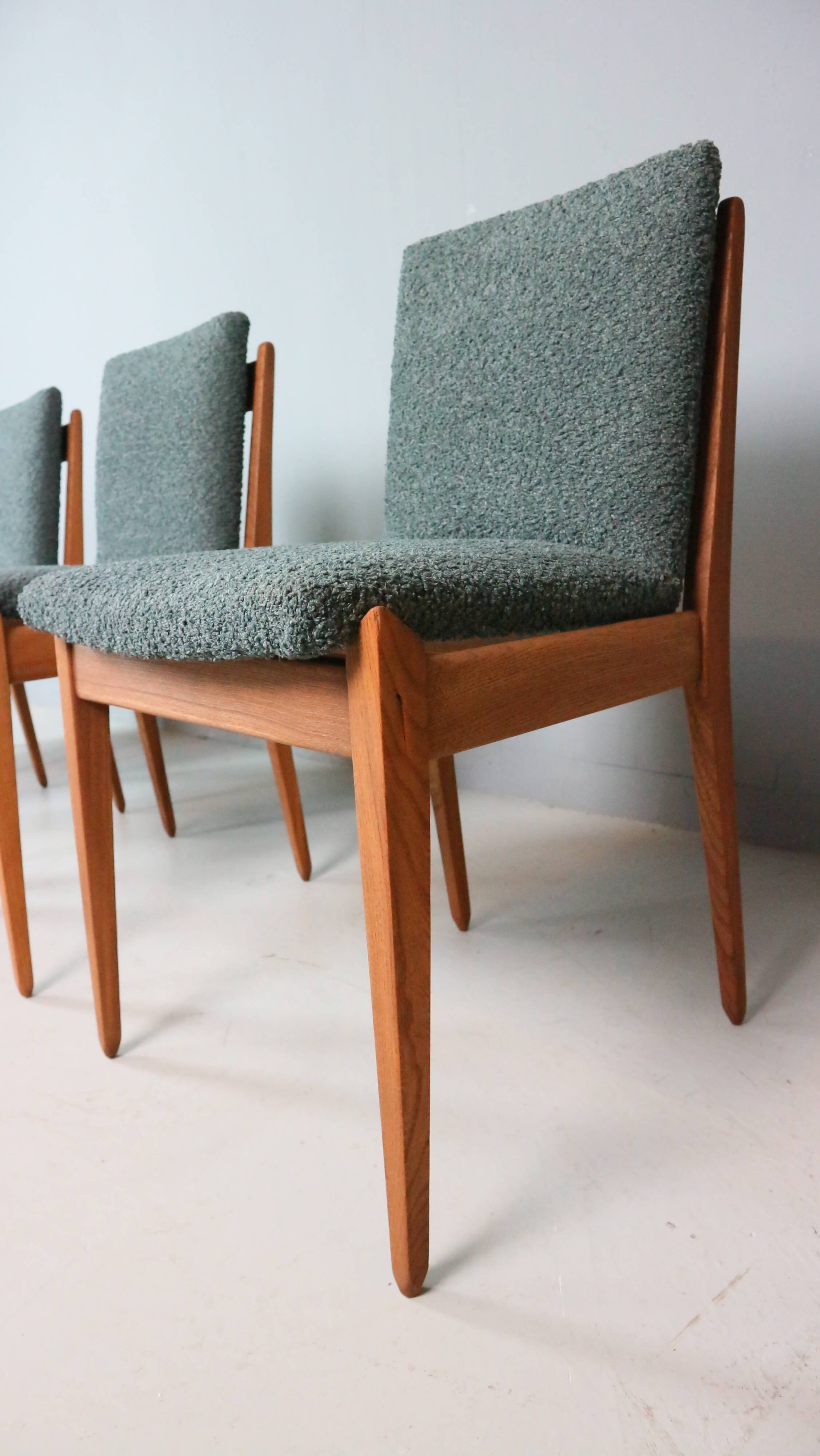 Set of four dining chairs by ISA Bergamo, 1960s.