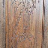 Ancienne armoire Art déco en teck birman