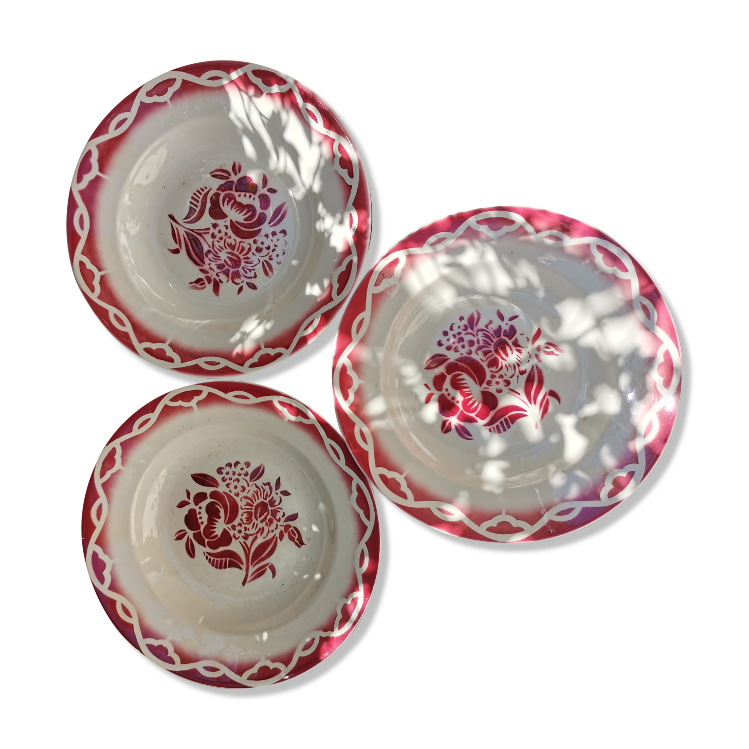 3 hollow plates Digoin Odette