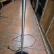 70s chrome metal floor lamp with 3 opaline ball lights