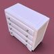 Vintage powder pink commode Farrow & Ball, matte finish
