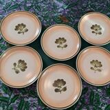 6 Gien flat plates, Kandy model