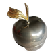 Silver apple box and gold leaf