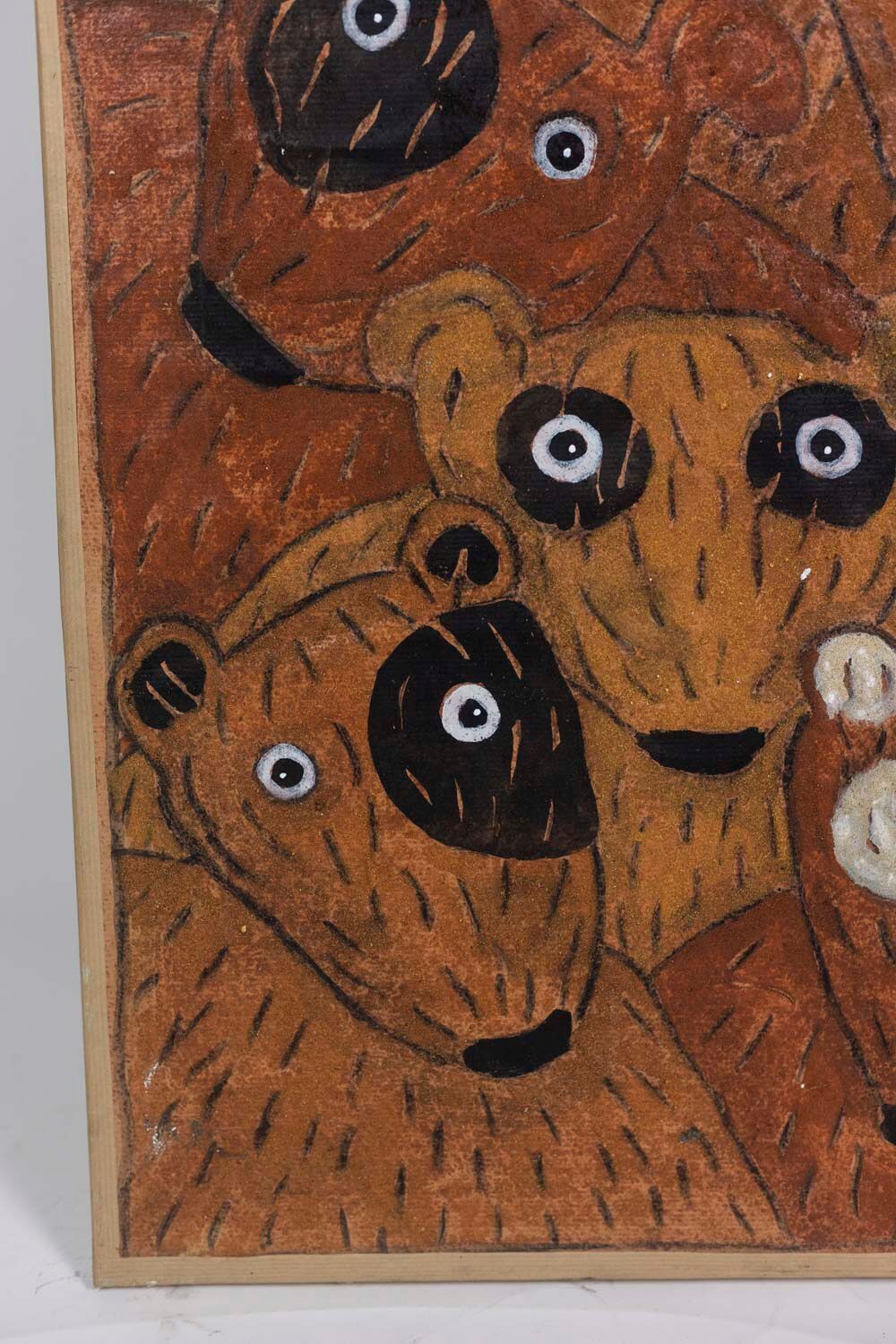 Hervé Maury, Painting of bears, contemporary work