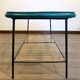 Table basse en rotin, métal et corde 1960