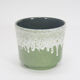 Green fat lava flower pot, 1970's
