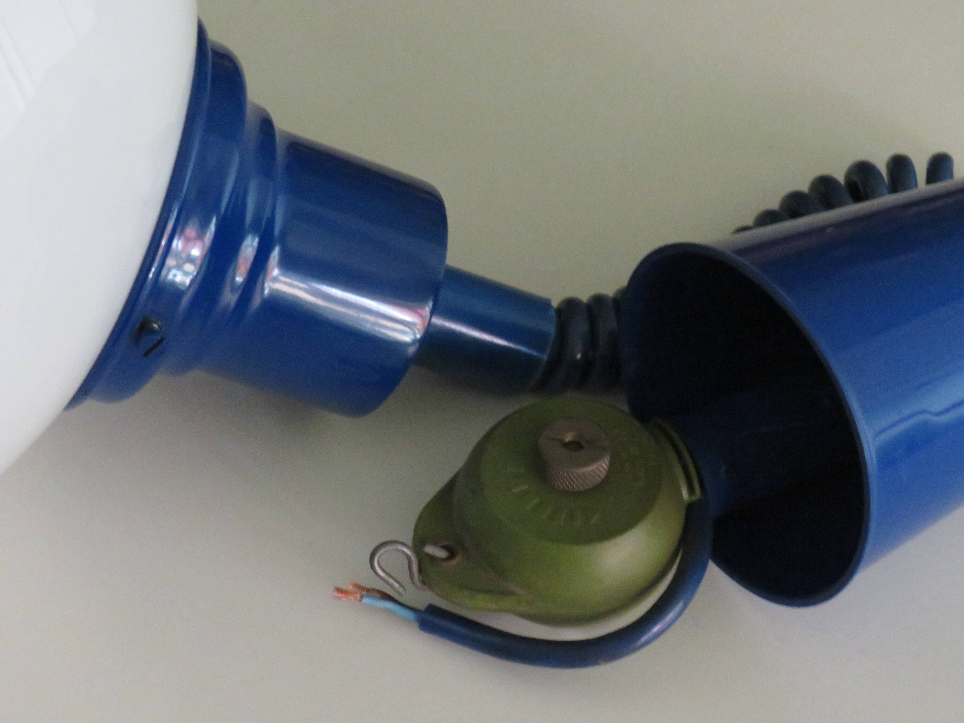 Opaline glass pendant lamp, Germany 1970s