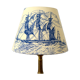 Jouy fabric lampshade, marine decoration