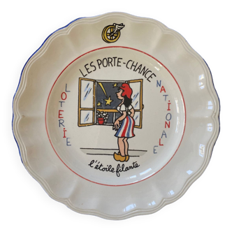 National lottery plate by Jean Eiffel