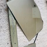 Miroir art déco - miroir italien - années 1930/1940. Miroir art déco gravé.