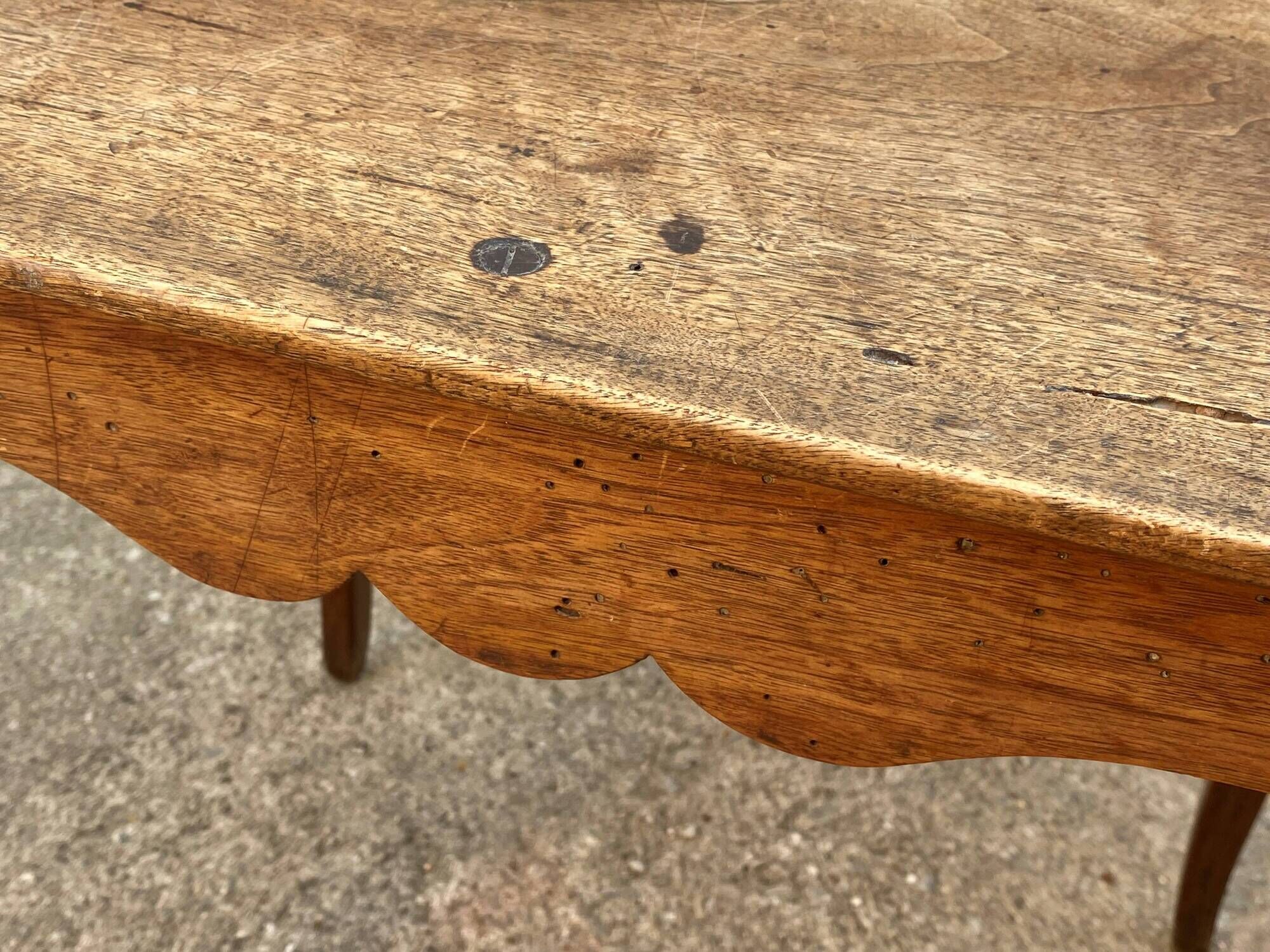 Oak desk with 1 drawer 65x52cm