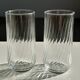 Lot de 4 verres à eau transparent torsadé H:12cm