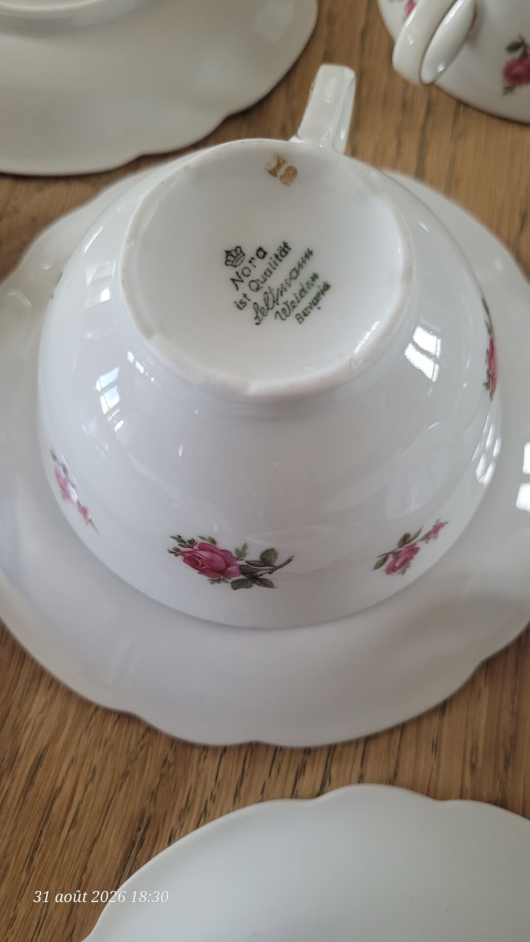 5 cups and saucers Seltmann Weiden Bavaria Model Nora