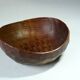 Handmade teak serving bowl with a nutcracker as a set, vintage from the 1960s