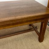 Wooden farmhouse table