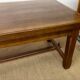 Wooden farmhouse table