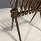 French vintage beech magazine rack, 1960s