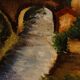 Italian signed landscape painting from 20th century
