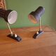 2 metal wall lights from the 60s.