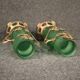 Pair of French glass vases in Art Nouveau style