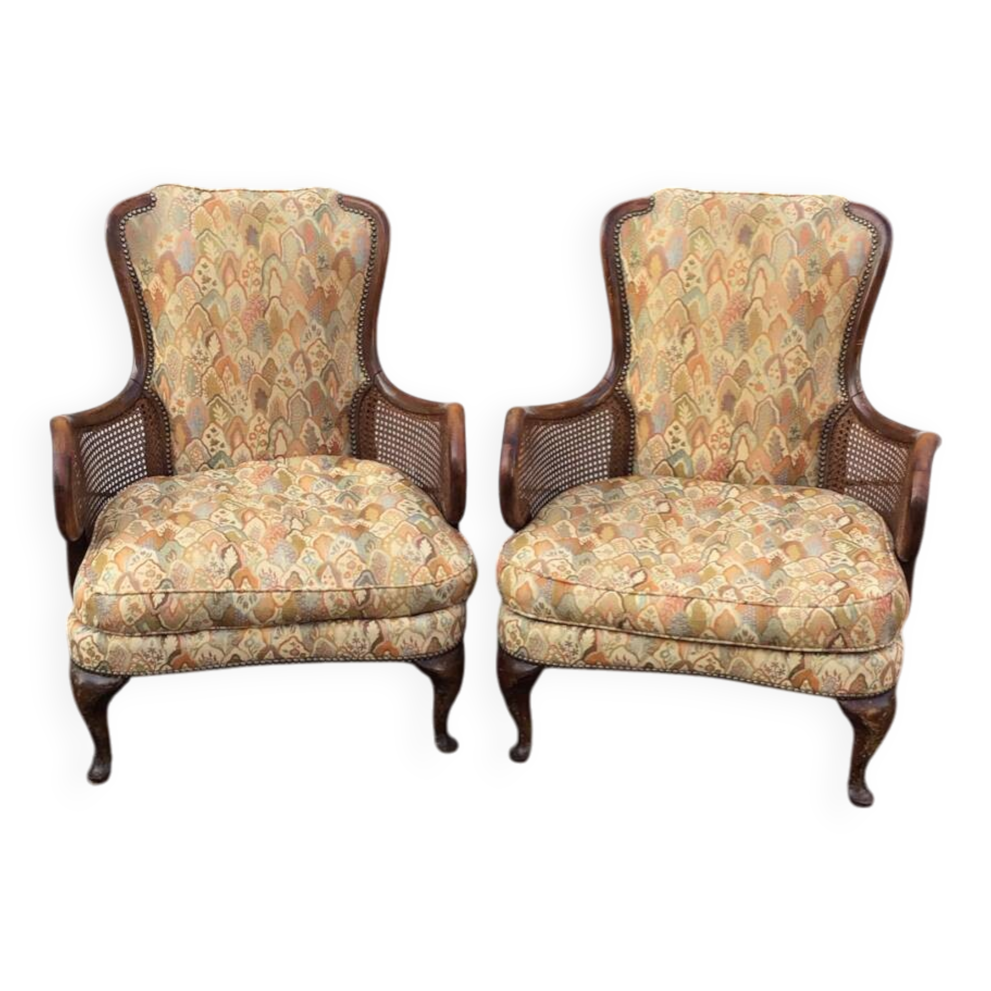 Pair of Chippendale armchairs