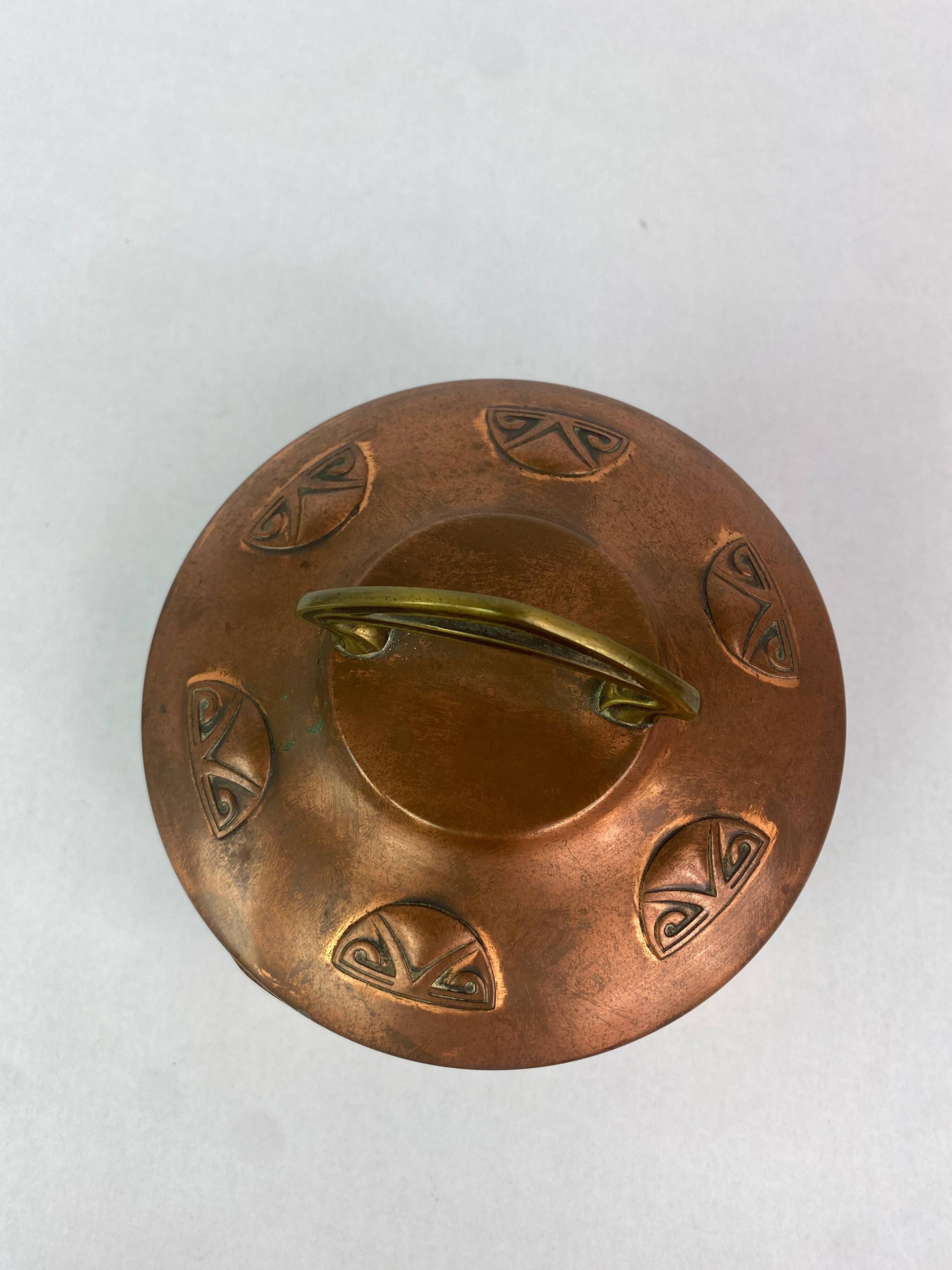 Very rare Jugendstil butter dish by Joseph Maria Olbrich for WMF.