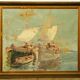 Marine oil on canvas Salomon Le Tropézien