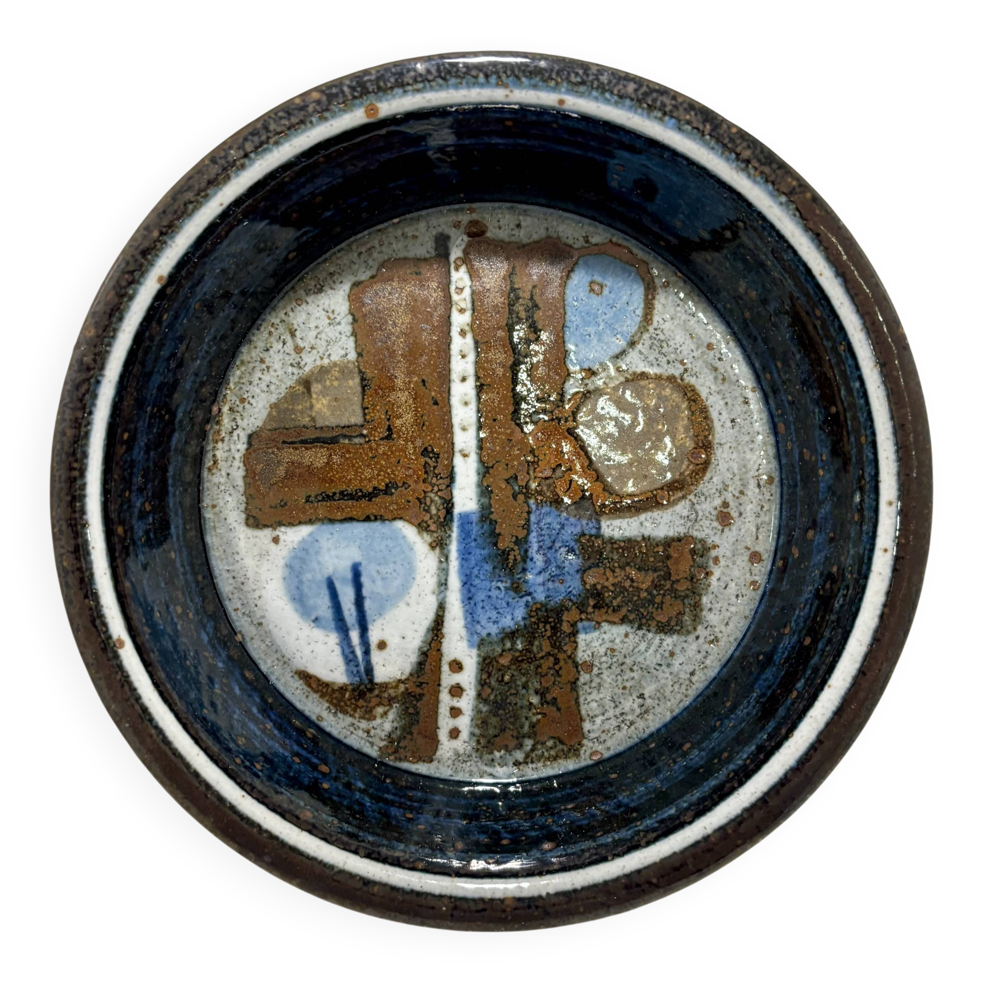 Bol / Plat Céramique d'art - Drejargruppen, Rörstrand, Suède, 1976